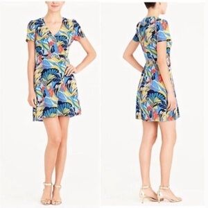 J Crew Mercantile Colorful Bold Tropical Print Romper, Size 4
